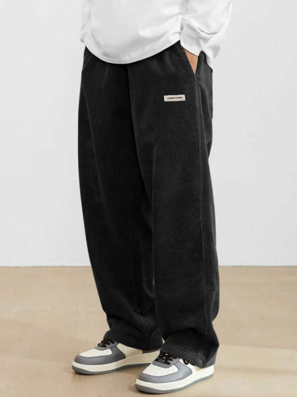Pantalones casuales de uso diario TECCULI Manfinity Hypemode Manfinity Streetrush para hombre, de color liso, para la calle, regalos para novios, para la vuelta al cole.