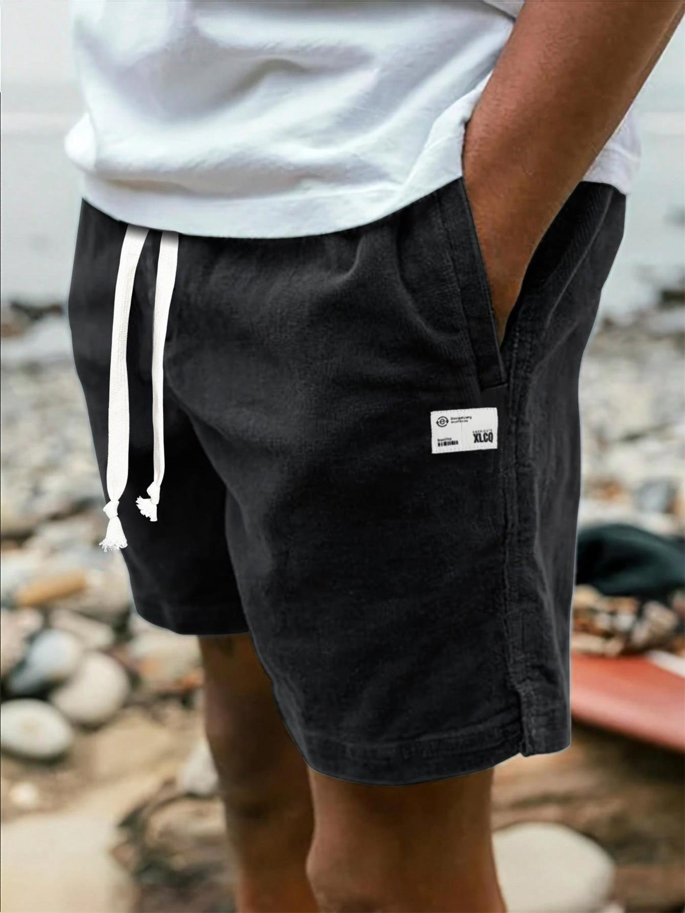 TECCULI Men's Casual Plain Bermuda Shorts, Fashionable & Suitable For Everyday Wear