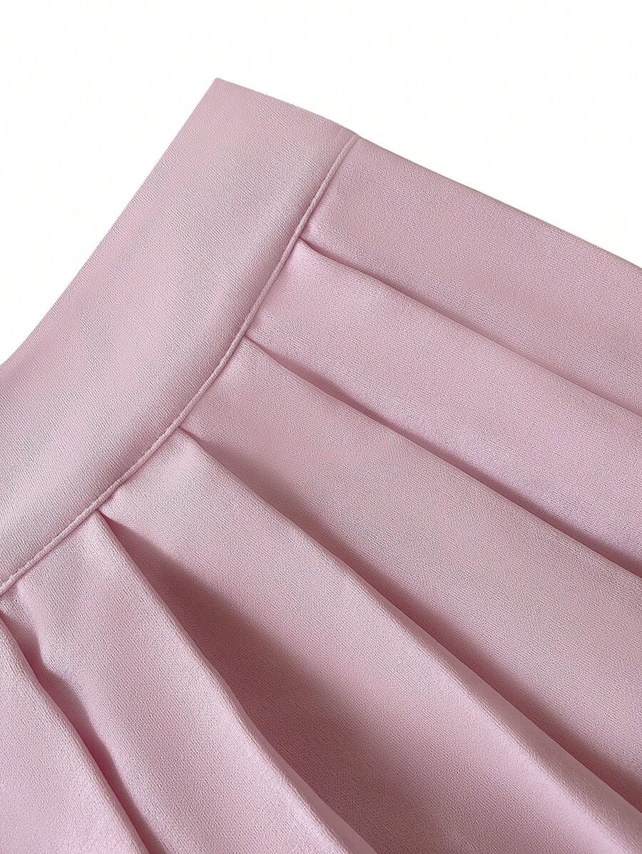 Conjunto de 2 piezas de chaqueta de punto elegante de lujo con botones decorados y minifalda plisada para mujer de Sweetra, ideal para fiesta, estilo Y2K.