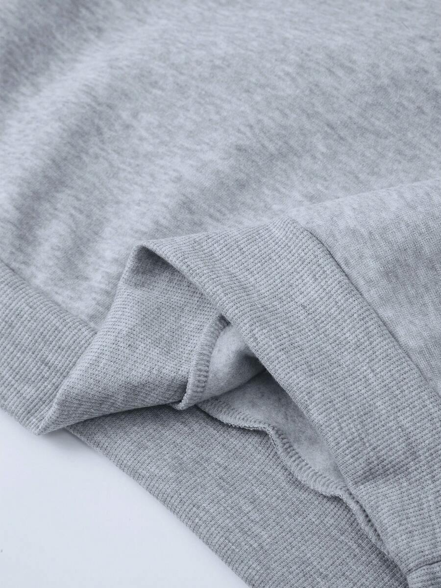 Sudadera con capucha con estampado sencillo Manfinity Dauomo para hombre