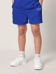 Conjunto deportivo de dos piezas para niños de SUMWON, ropa de estar por casa de Los Ángeles, California, estilo urbano atlético, informal, para entrenamiento de verano y primavera, conjunto a juego, pantalones cortos cómodos coordinados