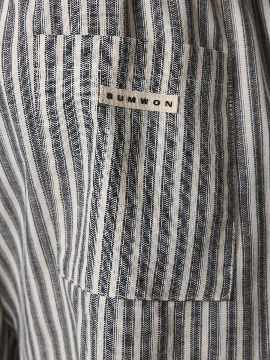 SUMWON Pantalones anchos a rayas para estar por casa, informales, holgados, con cordón, estilo skater, cómodos, para primavera y otoño