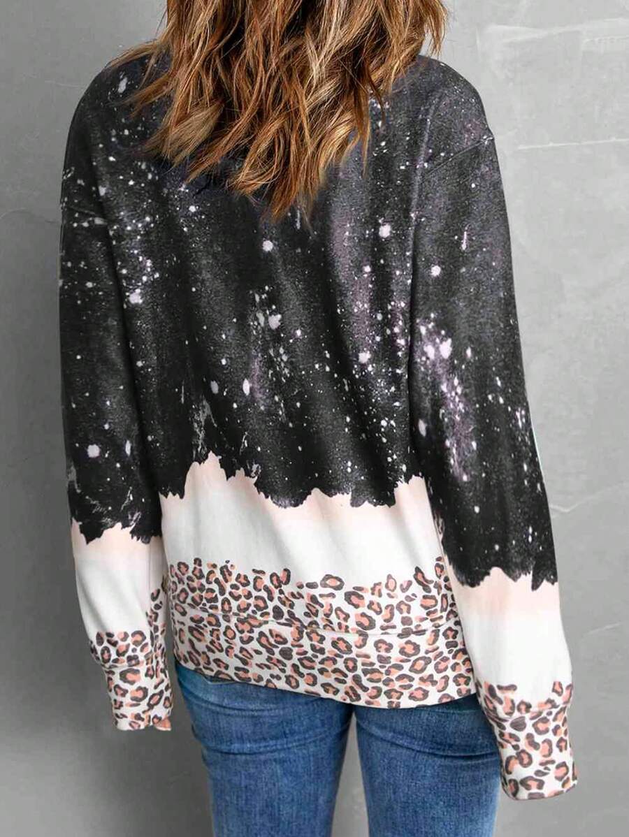 Sudadera de manga larga con estampado de letras de Papá Noel para mujer de INAWLY, otoño-invierno