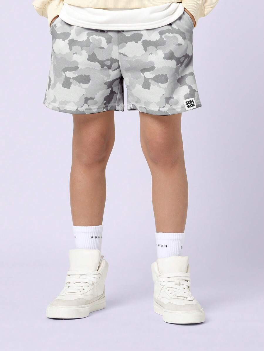 Pantalones cortos deportivos de camuflaje SUMWON con cintura elástica, cómodos para entrenar, correr y verano, ropa deportiva de alto rendimiento para jóvenes.