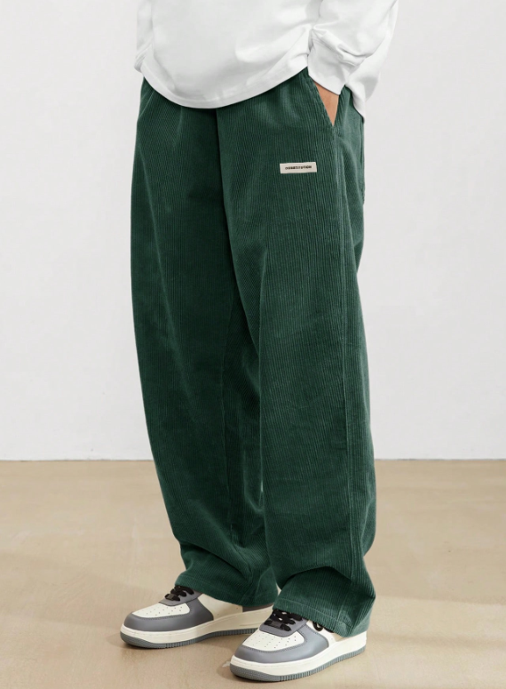 Pantalones casuales de uso diario TECCULI Manfinity Hypemode Manfinity Streetrush para hombre, de color liso, para la calle, regalos para novios, para la vuelta al cole.