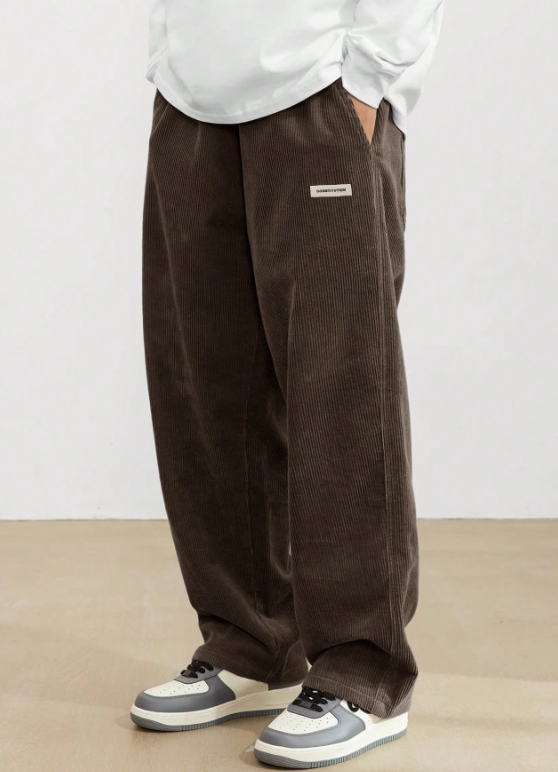 Pantalones casuales de uso diario TECCULI Manfinity Hypemode Manfinity Streetrush para hombre, de color liso, para la calle, regalos para novios, para la vuelta al cole.
