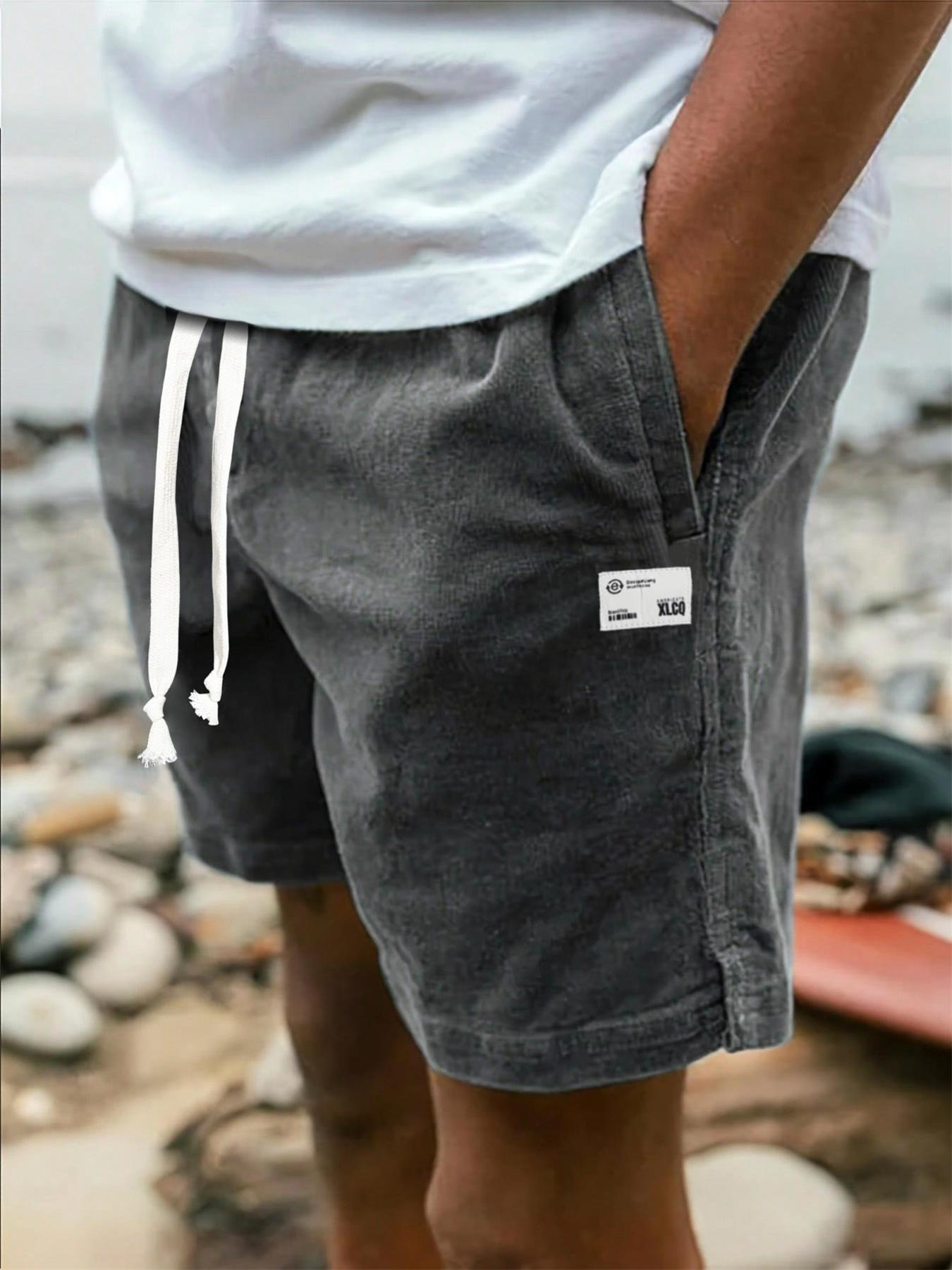 TECCULI Men's Casual Plain Bermuda Shorts, Fashionable & Suitable For Everyday Wear