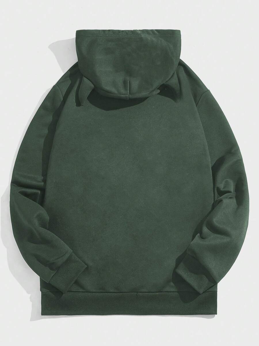 Sudadera de punto con capucha y estampado de letras Boston para hombre de AXEPEAK, ideal para primavera y otoño, sudadera de manga larga estilo rapero para salir, estilo urbano.