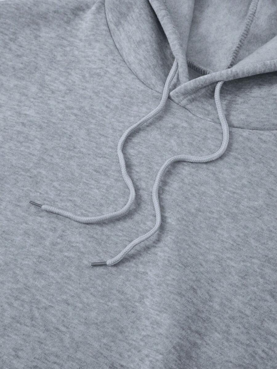 Sudadera con capucha con estampado sencillo Manfinity Dauomo para hombre