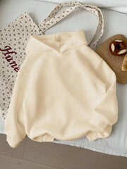 Sudadera con capucha informal de manga larga con estampado de cerezas para niñas preadolescentes, ideal para otoño e invierno.