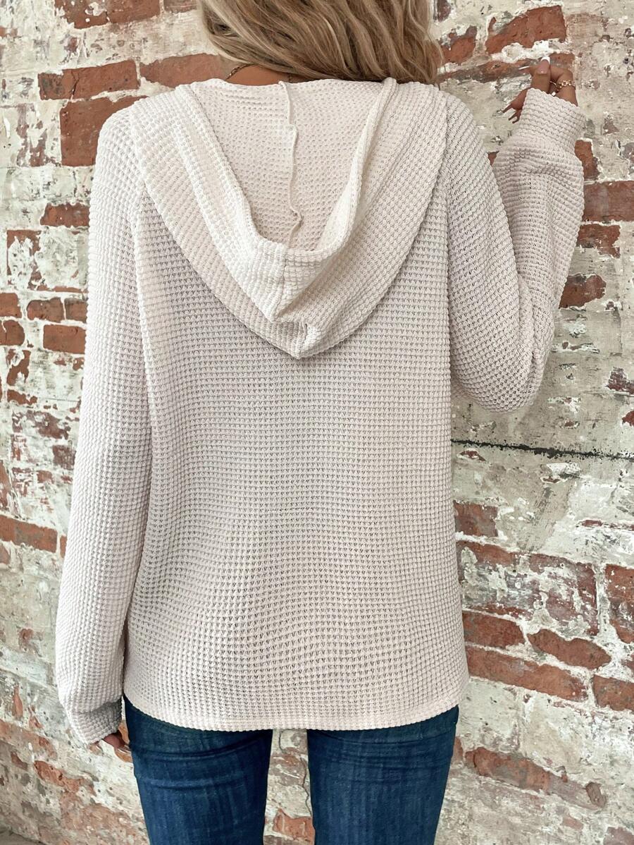 Sudadera informal con capucha y manga larga de color liso para mujer de Emery Rose. Ideal para graduaciones y regreso a clases.