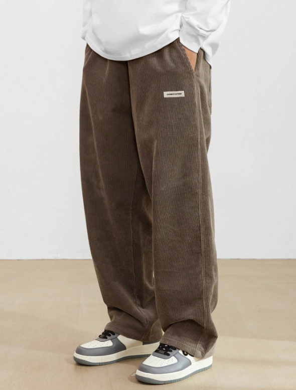 Pantalones casuales de uso diario TECCULI Manfinity Hypemode Manfinity Streetrush para hombre, de color liso, para la calle, regalos para novios, para la vuelta al cole.
