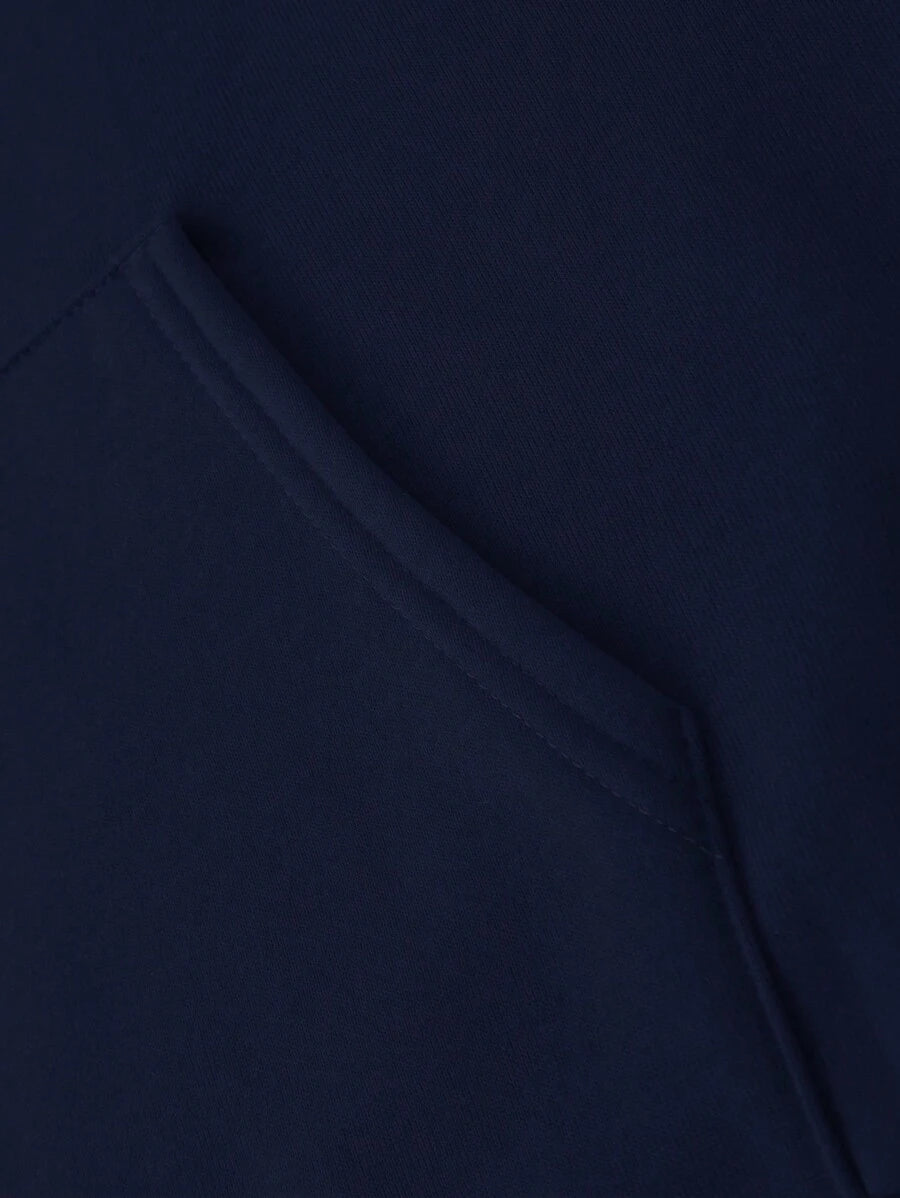 Sudadera térmica con capucha y cordón ajustable con bolsillo tipo canguro y estampado de oso Manfinity Dauomo para hombre