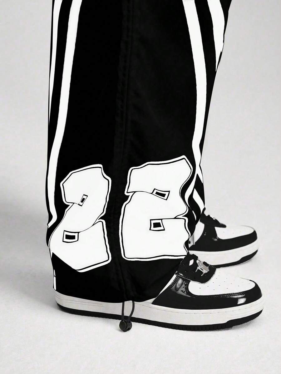 ROMWE MEN Street Life Men's Casual Simple And Fashionable Pants, For Everyday Wear