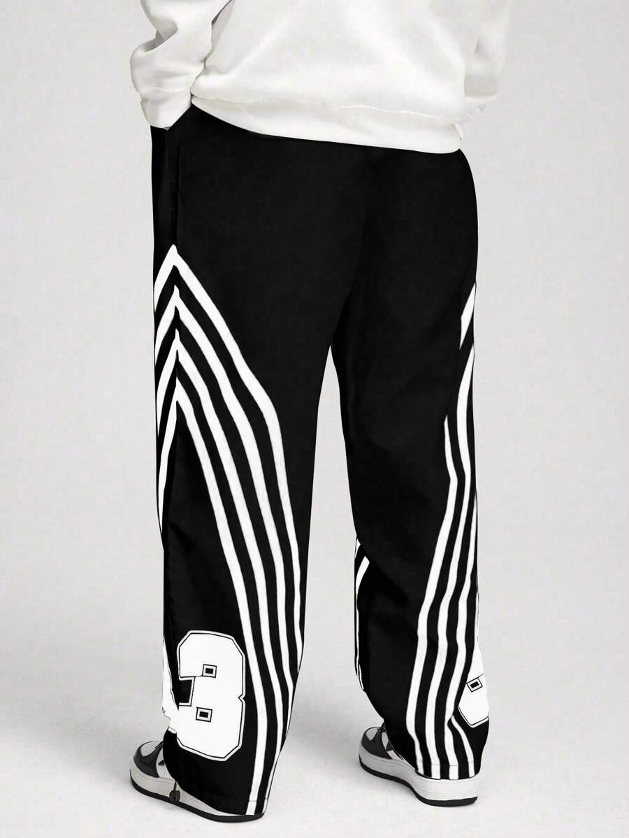 ROMWE MEN Street Life Men's Casual Simple And Fashionable Pants, For Everyday Wear