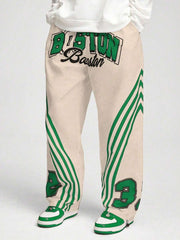 ROMWE MEN Street Life Men's Casual Simple And Fashionable Pants, For Everyday Wear