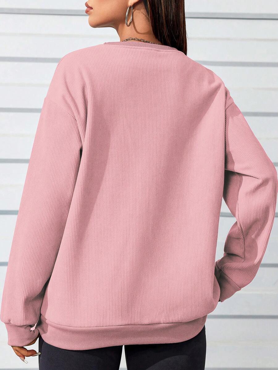 Sudadera deportiva de manga larga con cuello redondo para mujer de INAWLY, otoño-invierno