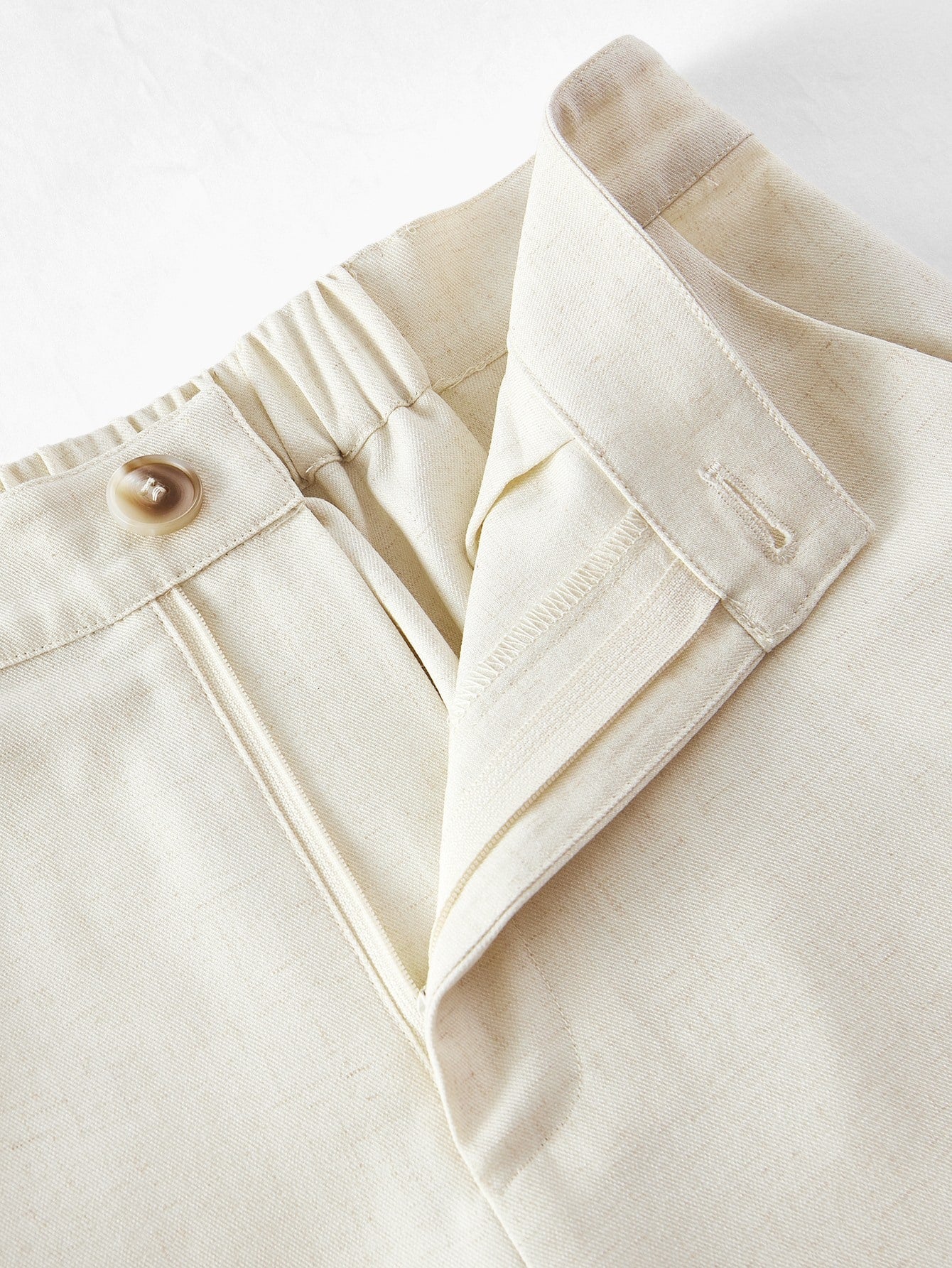 PANTALONES DE LINO CON BOLSILLOS INCLINADOS MOTF