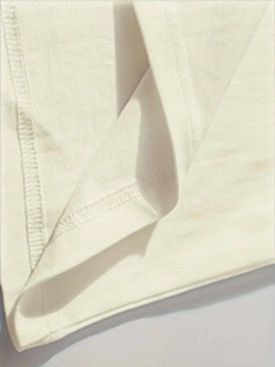 Camiseta de algodón para hombre con estampado "Dios abrirá la puerta" - Azul marino, cuello redondo informal, manga corta, versión holgada, ideal para viajes y uso casual, cómoda y moderna para el día a día.