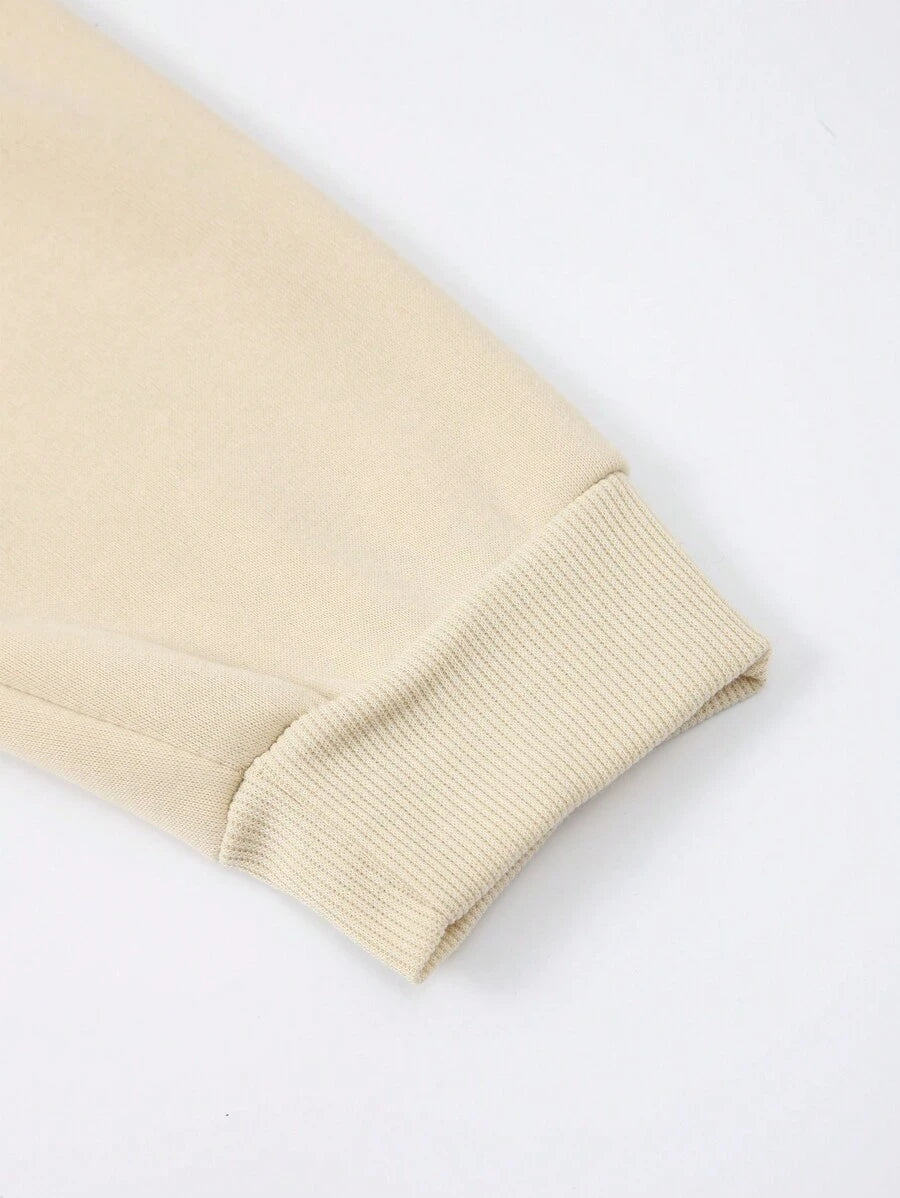 Sudadera con capucha con estampado sencillo Manfinity Dauomo para hombre