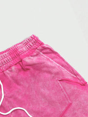 ROMWE MEN Street Life - Pantalones cortos casuales de color liso con bolsillo frontal y lazo para hombre, para uso diario