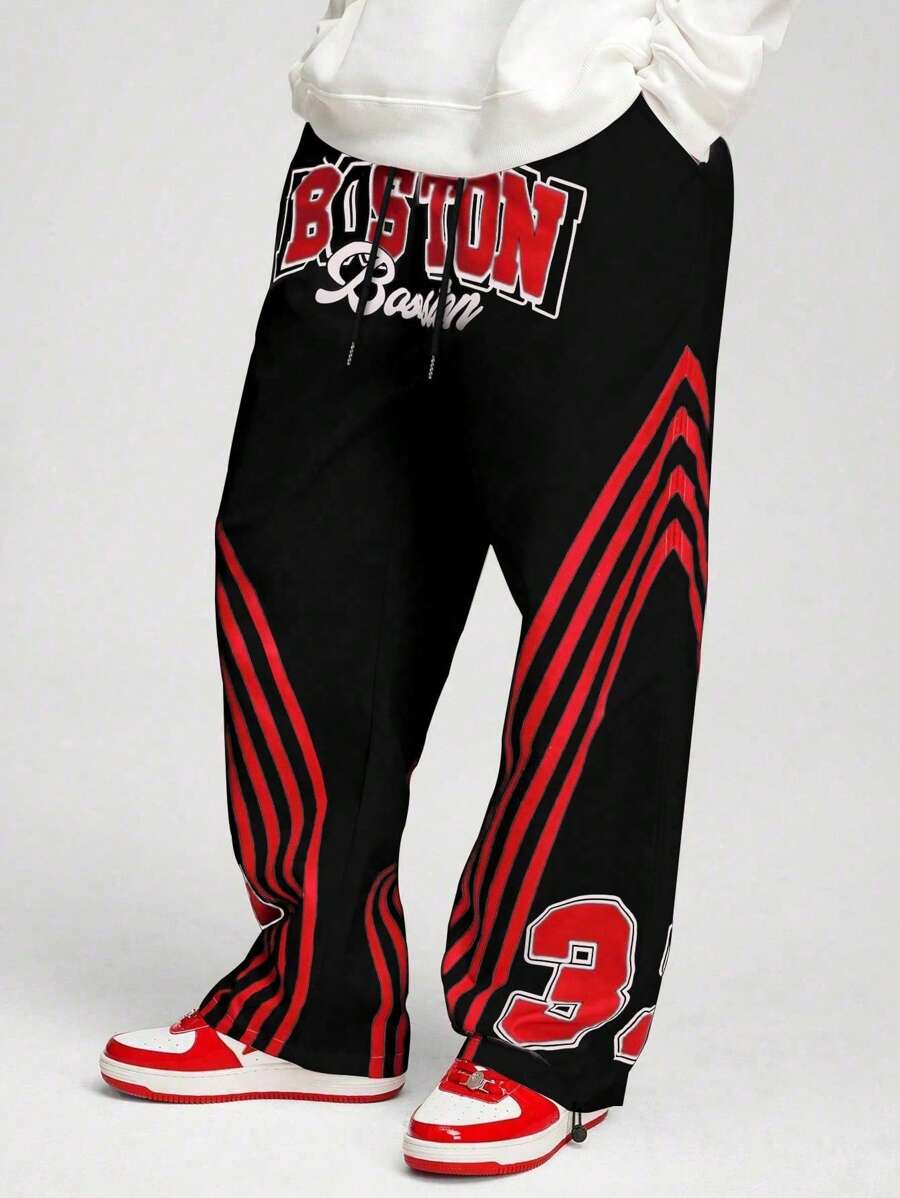 ROMWE MEN Street Life Men's Casual Simple And Fashionable Pants, For Everyday Wear