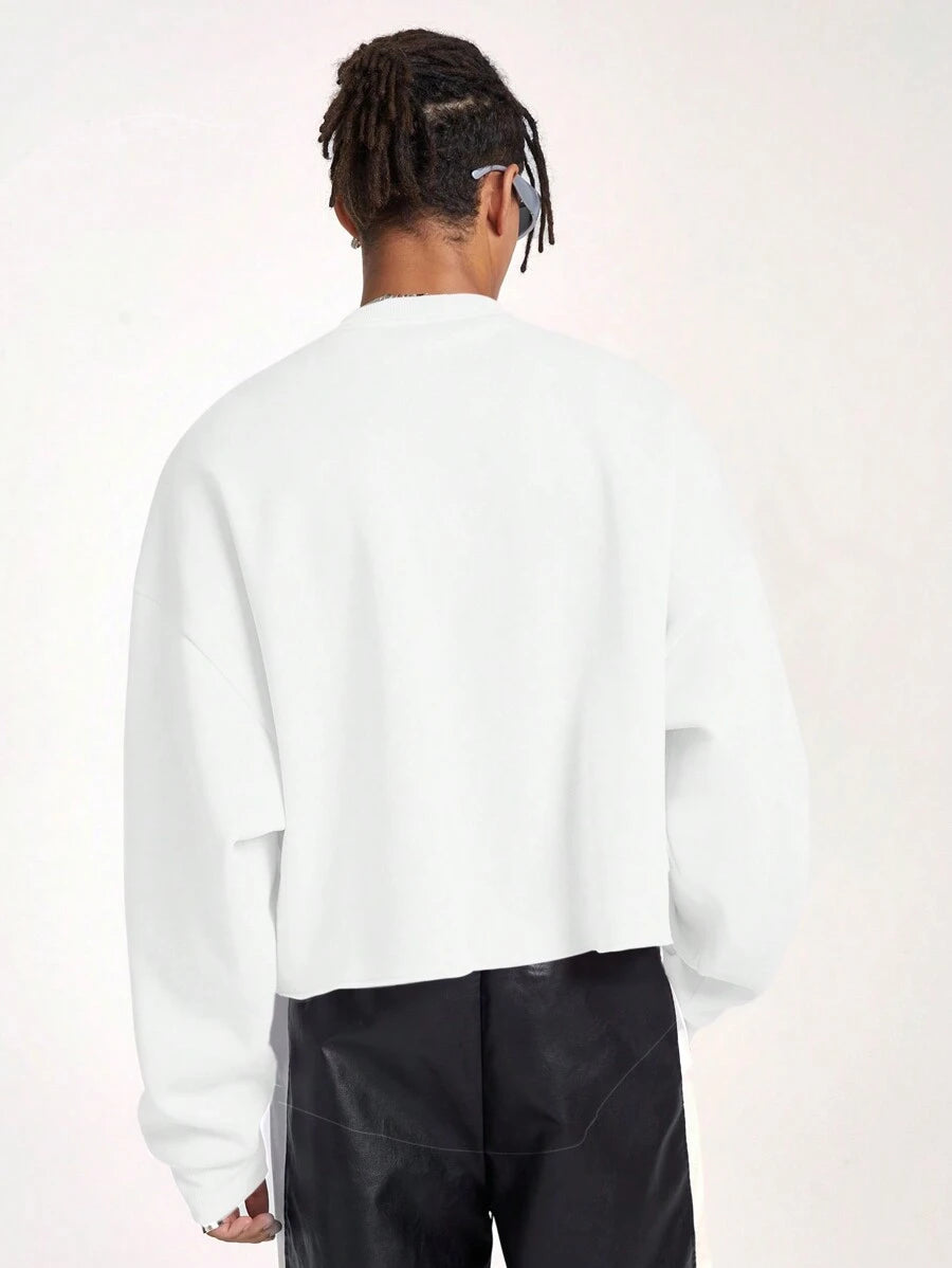 Sudadera holgada corta de manga larga para hombre AXEPEAK
