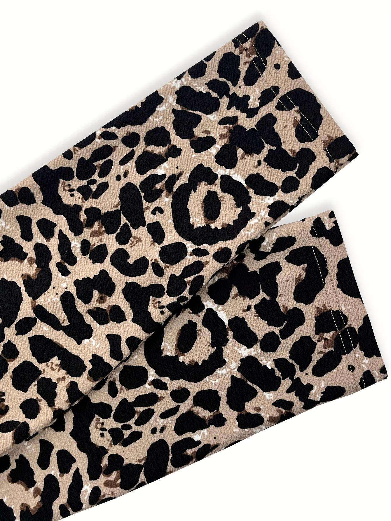 Suéter tipo cárdigan informal con estampado de leopardo y botones para mujer de TECCULI EMERY ROSE, otoño, manga larga