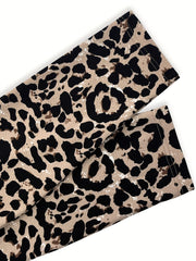 Suéter tipo cárdigan informal con estampado de leopardo y botones para mujer de TECCULI EMERY ROSE, otoño, manga larga