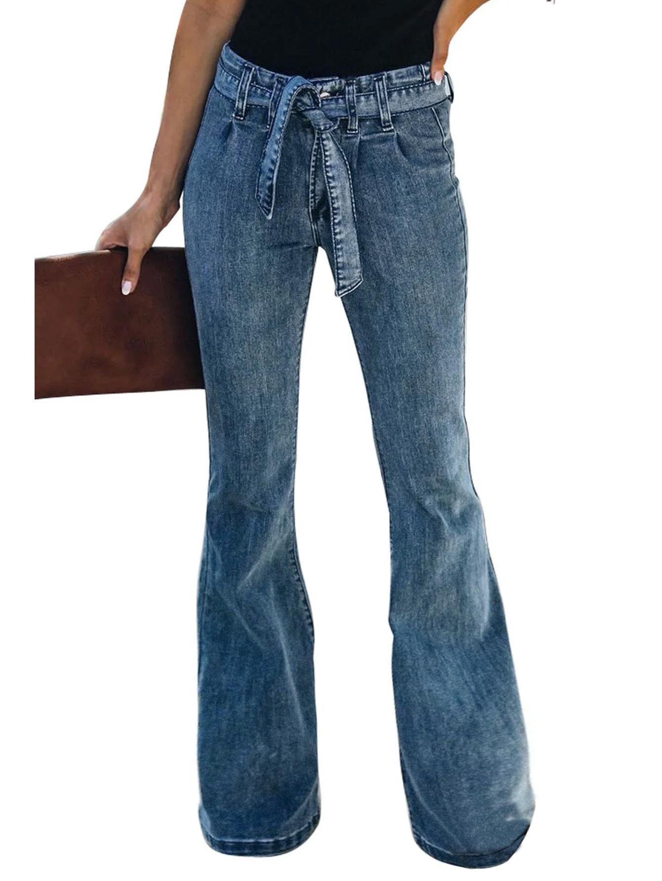 Vaqueros retro TECCULI de pierna ancha para mujer, primavera y otoño 2025. Nuevos pantalones largos rectos de cintura alta y microacampanados.
