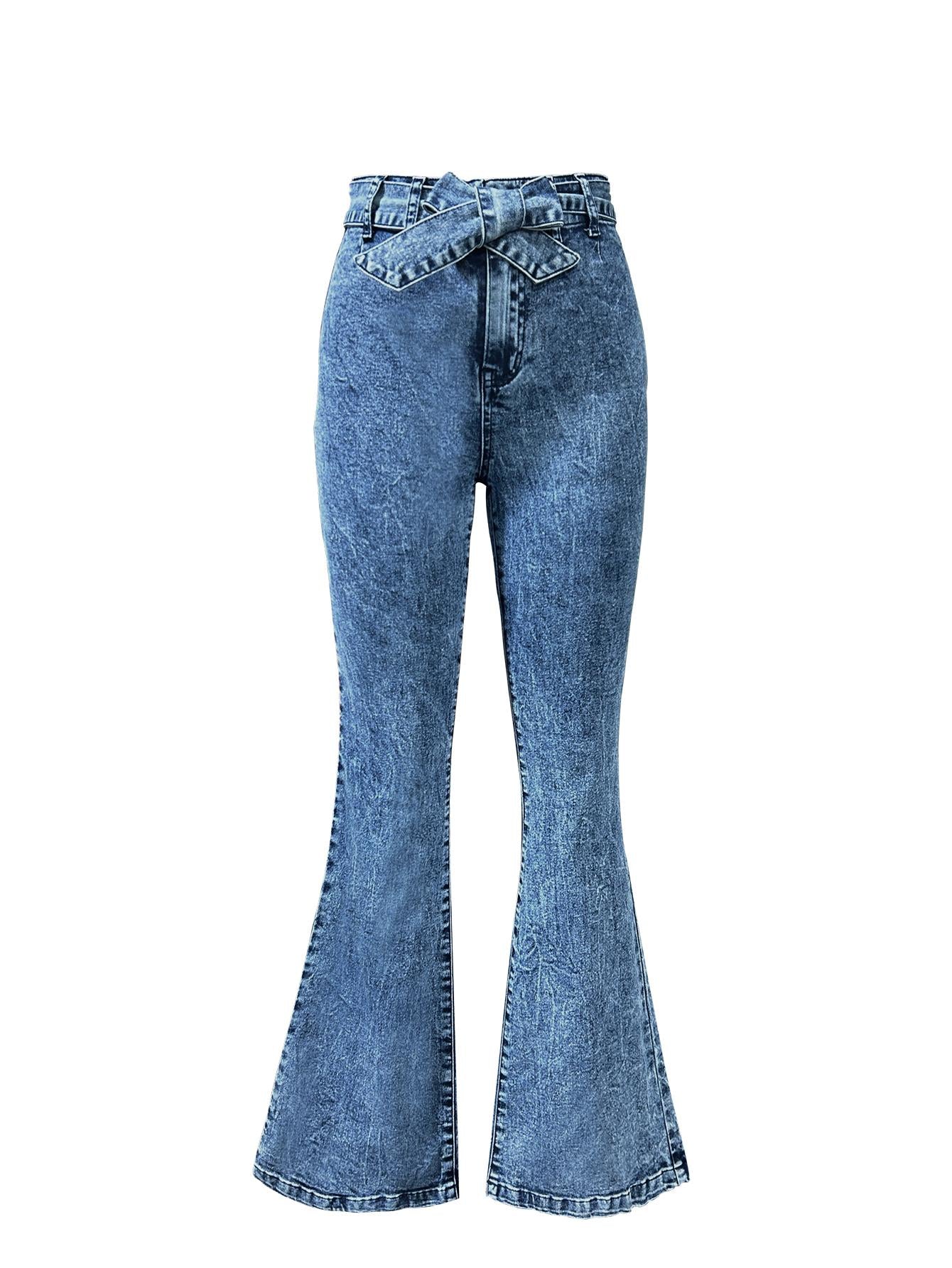 Vaqueros retro TECCULI de pierna ancha para mujer, primavera y otoño 2025. Nuevos pantalones largos rectos de cintura alta y microacampanados.