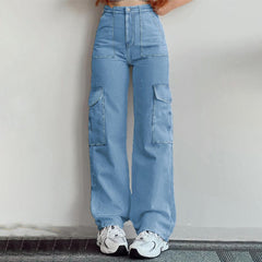 TECCULI - Nuevos jeans ajustados y elásticos rotos, pantalones de mezclilla versátiles para mujer