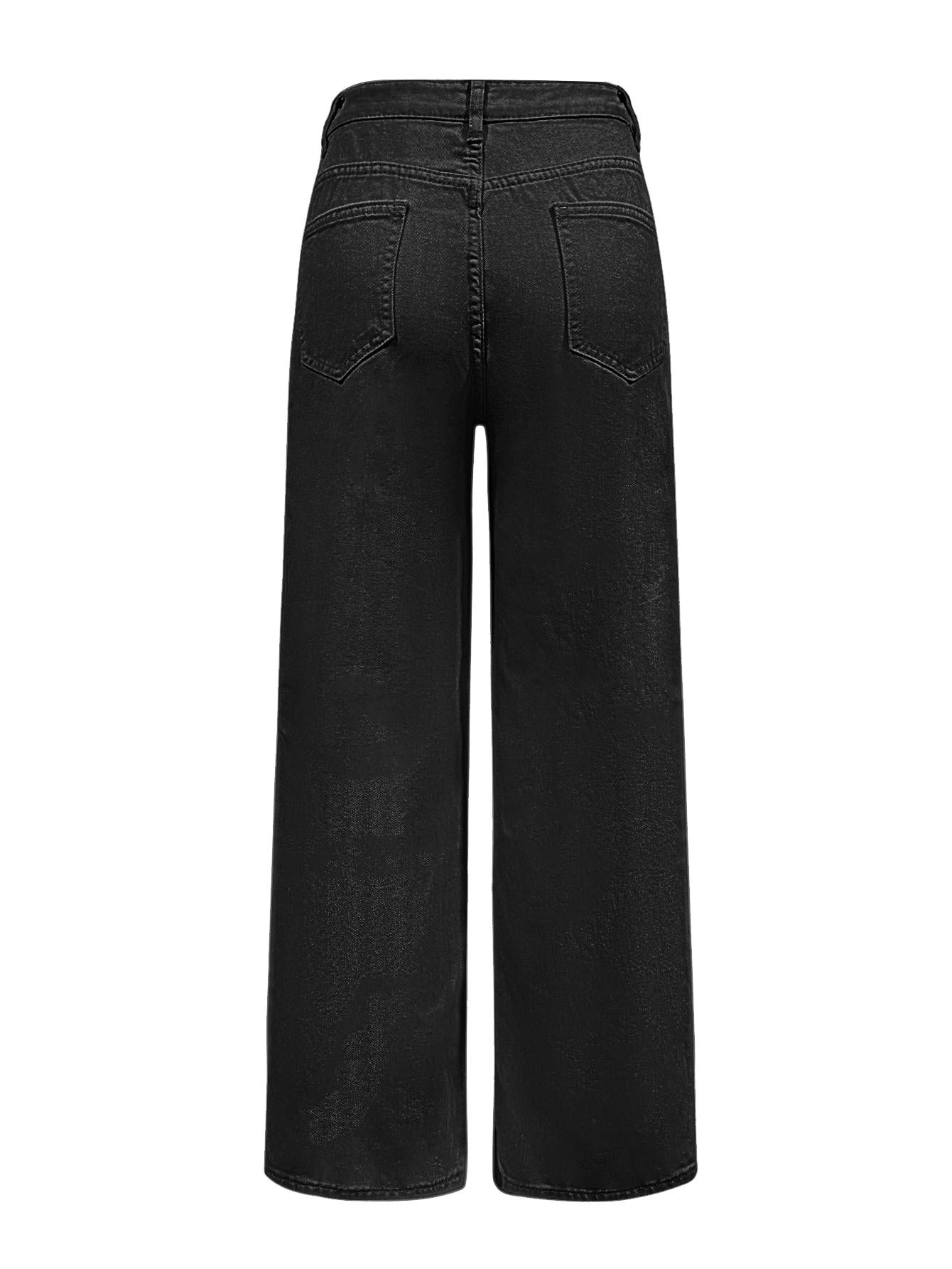 TECCULI EMERY ROSE Vaqueros de mezclilla lavados de calle informales de lavado medio para mujer de talla grande