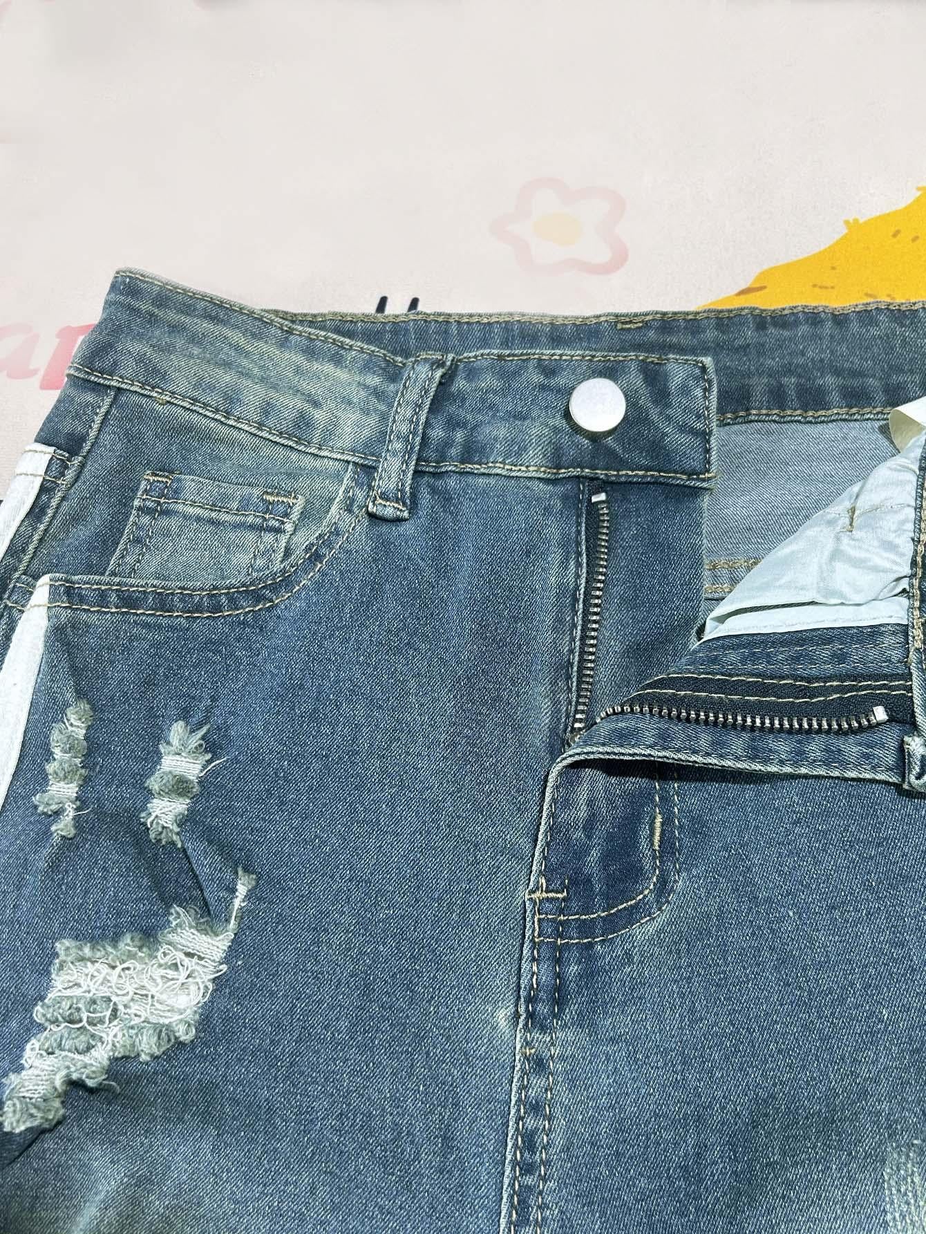 Vaqueros ajustados y sexys TECCULI Chicsale para mujer: pantalones vaqueros elásticos con diseño que realza la cadera, cierre de botón y diseño de pie pequeño | Vaqueros casuales de corte ajustado, ideales para uso diario en la calle