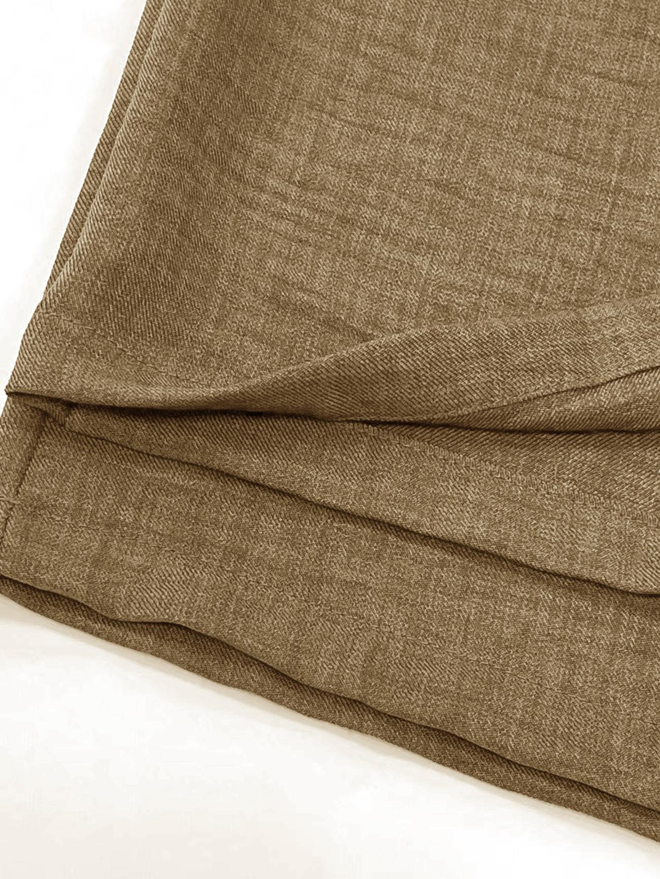 TECCULI EMERY ROSE Pantalones largos holgados de cintura alta y pierna ancha para mujer