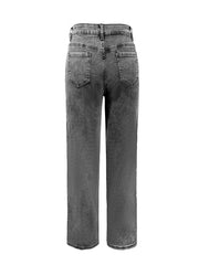 Pantalones rectos casuales TECCULI 2025, populares en Europa y América, combinables con todo, versátiles para primavera/otoño.