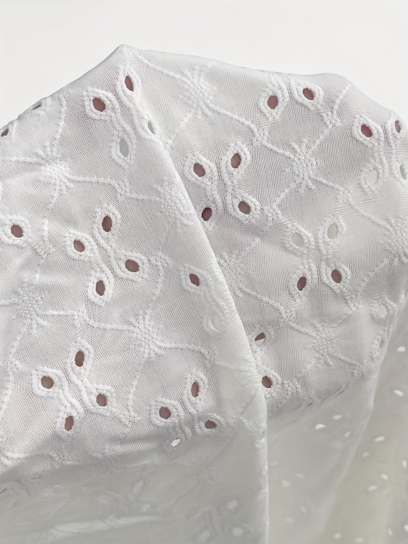 TECCULI Camiseta con estampado de trébol de jacquard y mangas con volantes para mujer, talla grande, nuevo diseño de moda